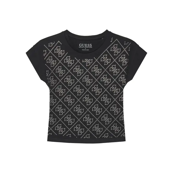 Guess Guess T-shirt J5YI37 K6YW4 Crna Regular Fit