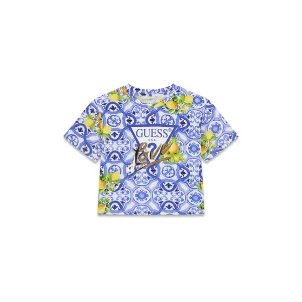 Guess Guess T-shirt J6GI03 K6YW4 Plava Relaxed Fit