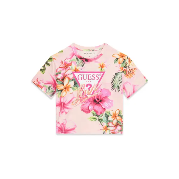 Guess Guess T-shirt J6GI03 K6YW4 Ružičasta Relaxed Fit