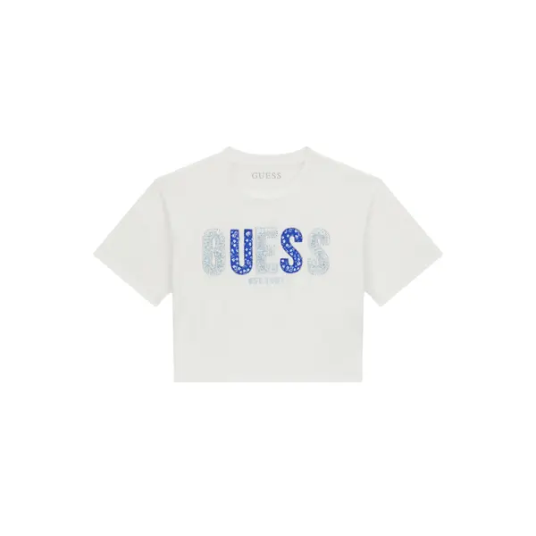 Guess Guess T-shirt J6GI07 K6YW4 Bijela Relaxed Fit
