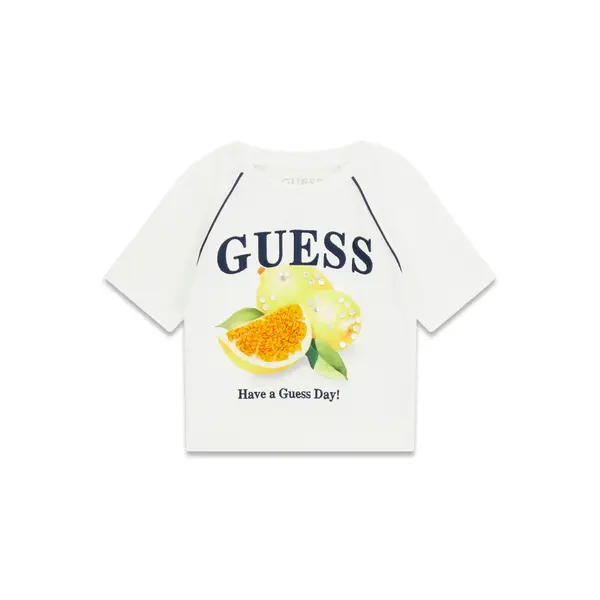 Guess Guess T-shirt J6GI08 K8HM4 Bijela Regular Fit