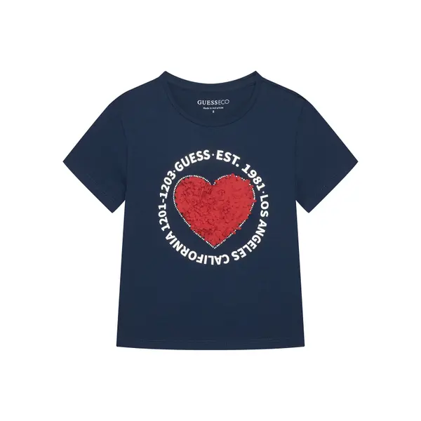Guess Guess T-shirt J6RI24 K6YW4 Tamnoplava Regular Fit