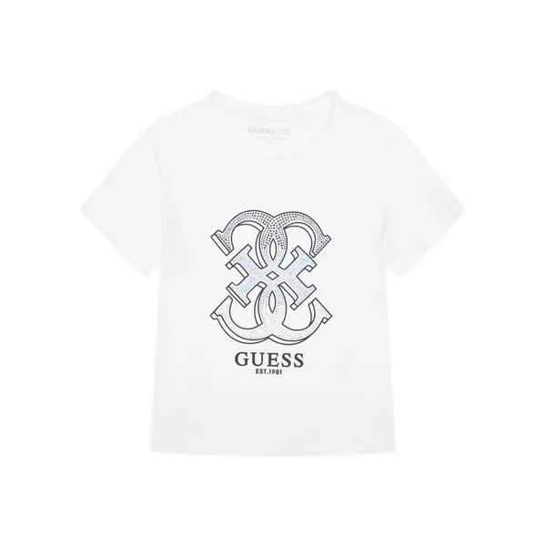 Guess Guess T-shirt J6RI28 K6YW4 Bijela Regular Fit