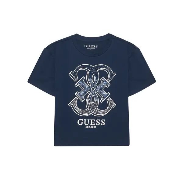 Guess Guess T-shirt J6RI28 K6YW4 Tamnoplava Regular Fit