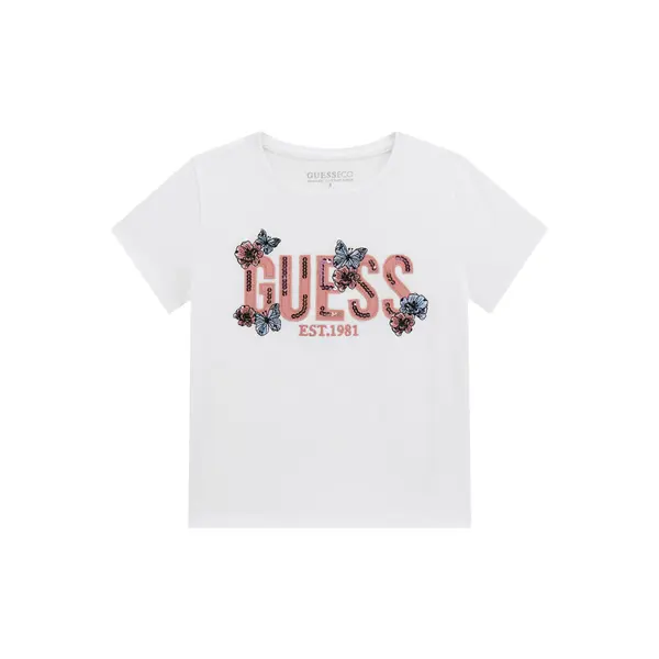 Guess Guess T-shirt J6RI34 K6YW4 Bijela Regular Fit