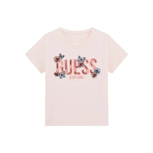 Guess Guess T-shirt J6RI34 K6YW4 Ružičasta Regular Fit