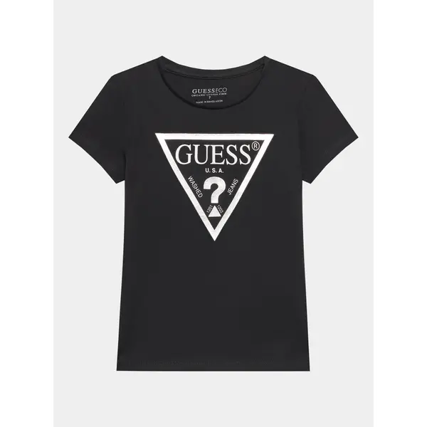 Guess Guess T-shirt J73I56 K8HM0 Crna Regular Fit