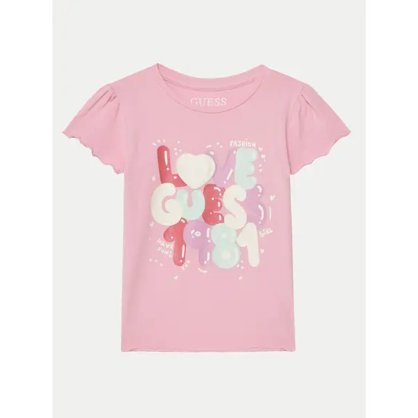 Guess Guess T-shirt K5GI15K6YW4 Ružičasta Regular Fit