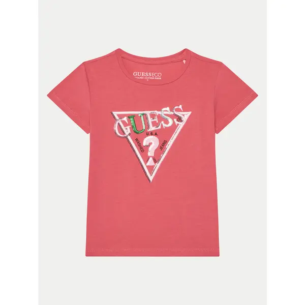 Guess Guess T-shirt K5RI16 K6YW4 Ružičasta Regular Fit