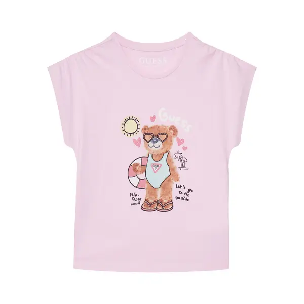 Guess Guess T-shirt K6GI18 K6YW4 Ružičasta Regular Fit