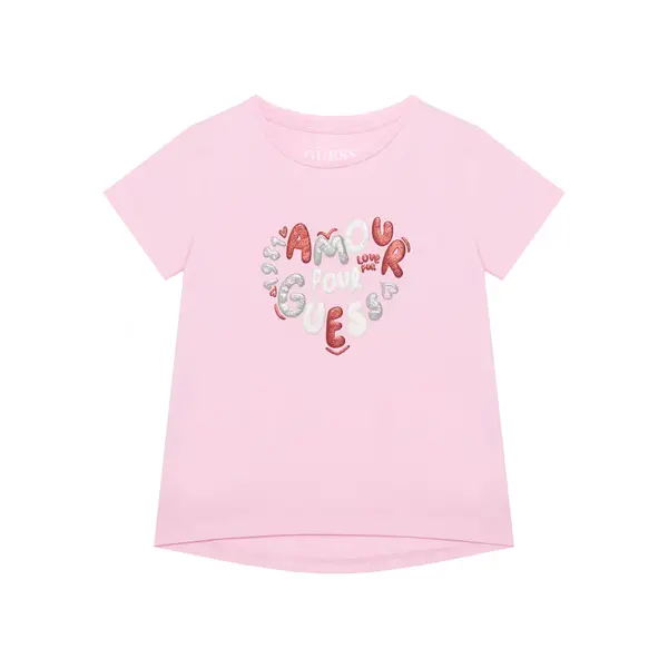 Guess Guess T-shirt K6RI02 K6YW4 Ružičasta Relaxed Fit