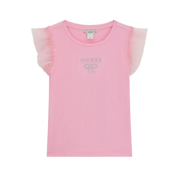 Guess Guess T-shirt K6RI12 KCU20 Ružičasta Regular Fit