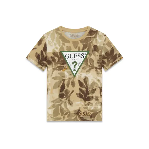 Guess Guess T-shirt L6GI03 K8HM4 Kaki Regular Fit