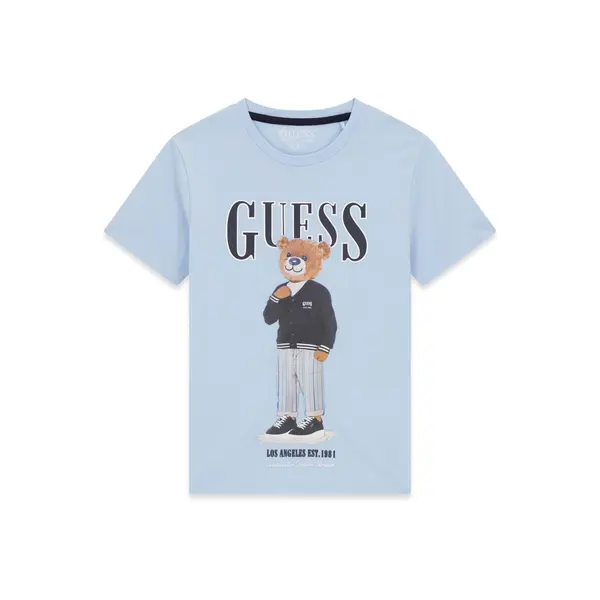 Guess Guess T-shirt L6GI09 K8HM4 Svijetloplava Regular Fit