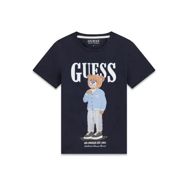 Guess Guess T-shirt L6GI09 K8HM4 Tamnoplava Regular Fit