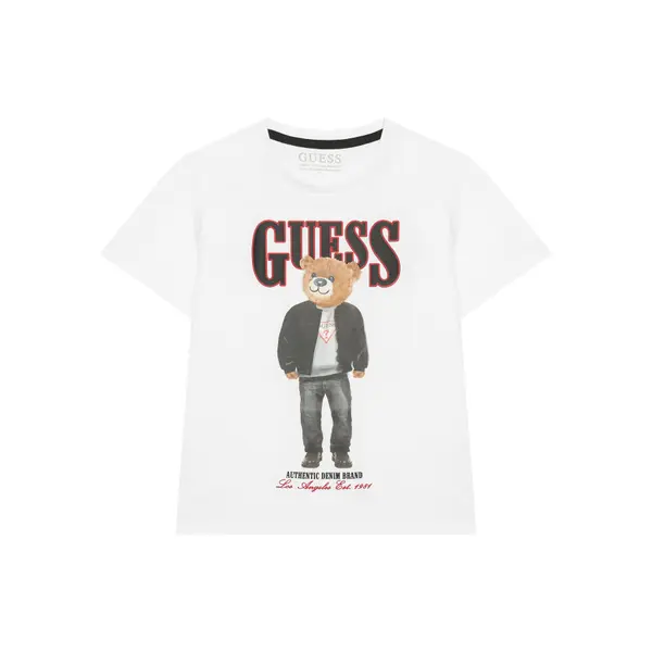 Guess Guess T-shirt L6RI11 K8HM4 Bijela Regular Fit