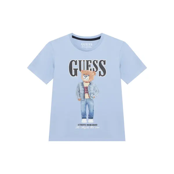 Guess Guess T-shirt L6RI11 K8HM4 Svijetloplava Regular Fit