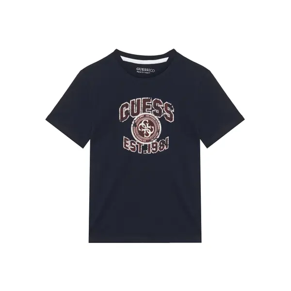 Guess Guess T-shirt L6RI13 K8HM4 Tamnoplava Regular Fit