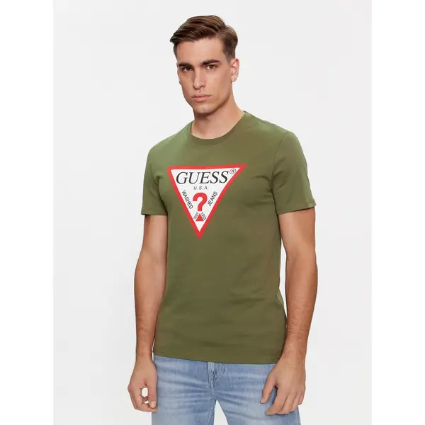 Guess Guess T-shirt Logo M2YI71 I3Z14 Zelena Slim Fit