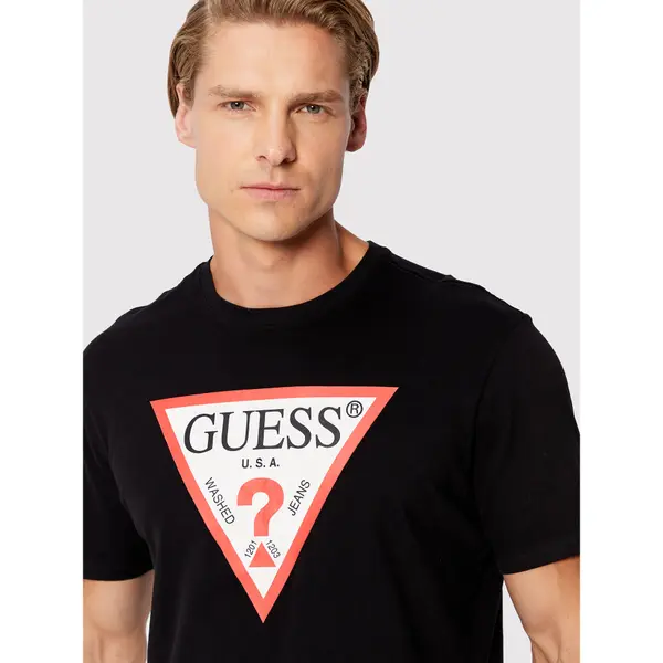 Guess Guess T-shirt M2GI68 KBA60 Crna Regular Fit
