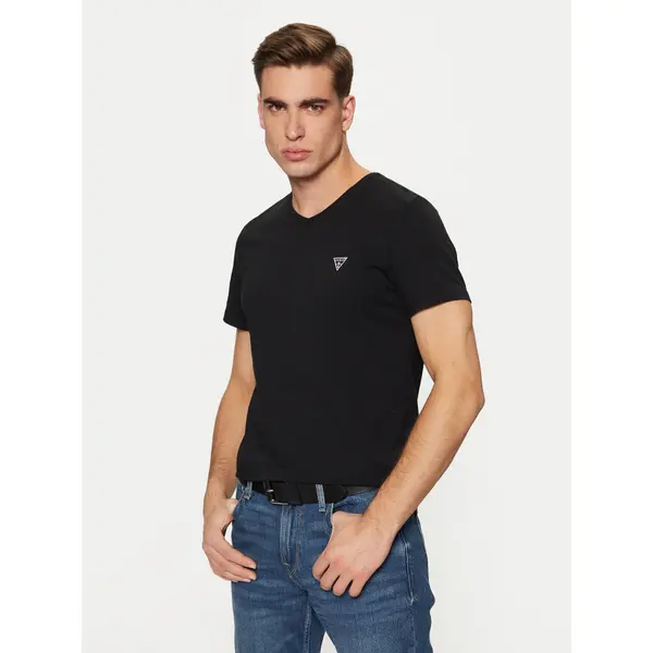 Guess Guess T-shirt M2YI32 J1314 Tamnoplava Slim Fit