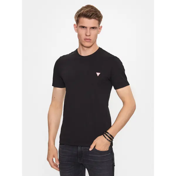 Guess Guess T-shirt M2YI36 I3Z14 Crna Slim Fit