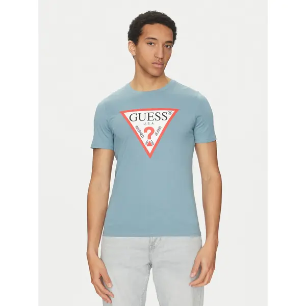 Guess Guess T-shirt M2YI71 I3Z14 Plava Regular Fit