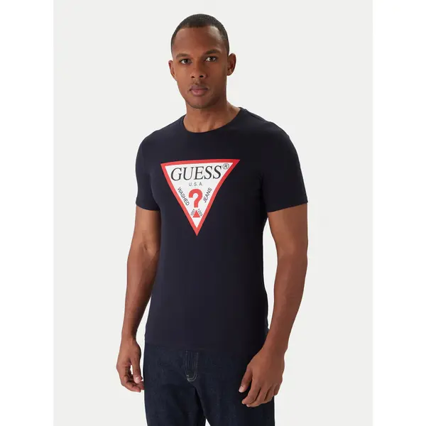 Guess Guess T-shirt M2YI71 I3Z14 Tamnoplava Slim Fit