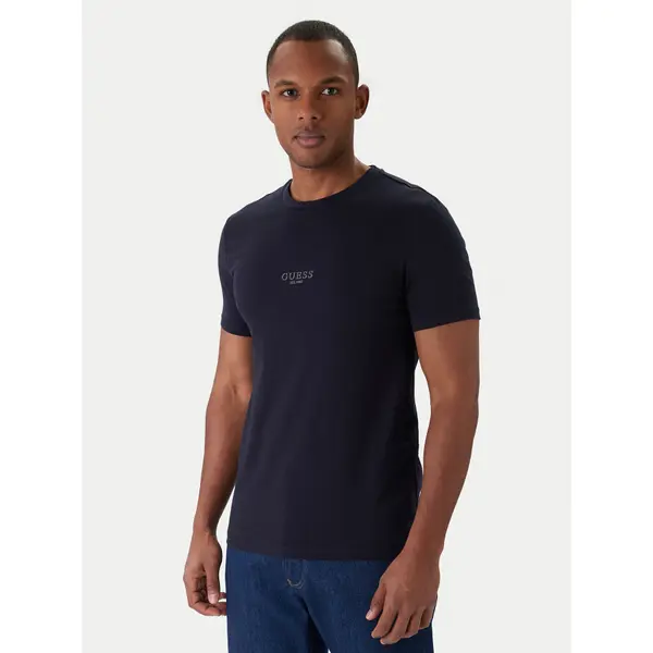 Guess Guess T-shirt M2YI72 I3Z14 Tamnoplava Slim Fit