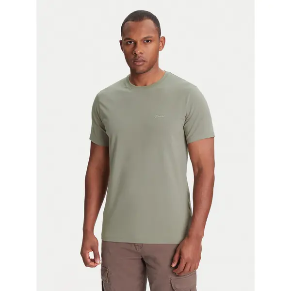 Guess Guess T-shirt M4GI70 KC9X0 Kaki Slim Fit