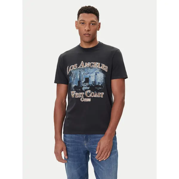 Guess Guess T-shirt M5BI02 K8FQ4 Crna Regular Fit