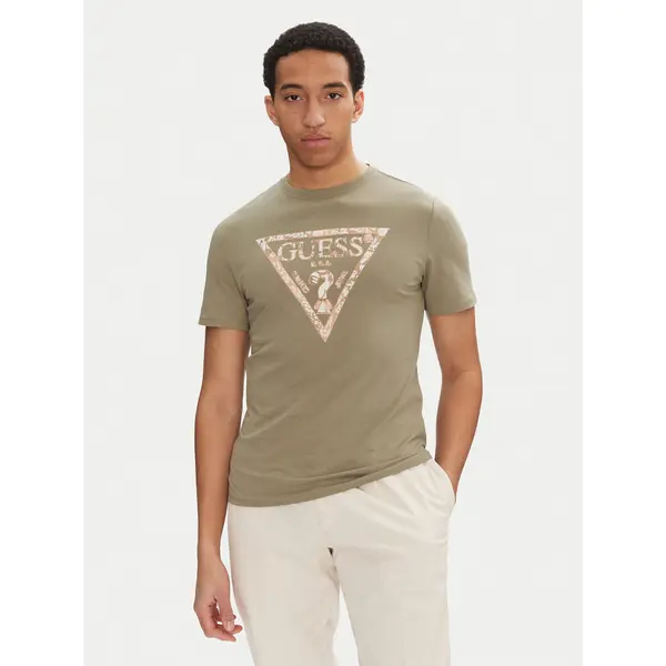 Guess Guess T-shirt M5GI06 I3Z14 Zelena Regular Fit