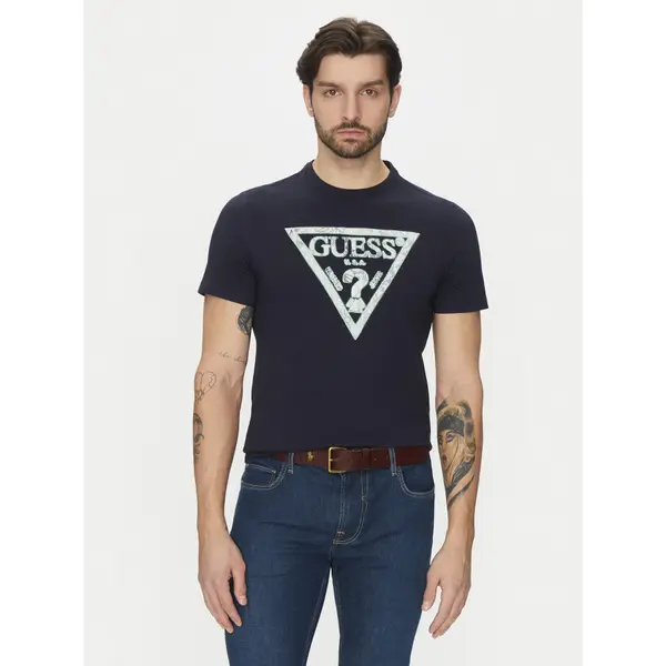 Guess Guess T-shirt M5GI06I3Z14 Tamnoplava Classic Fit