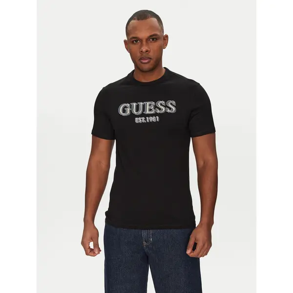 Guess Guess T-shirt M5GI07 I3Z14 Crna Classic Fit
