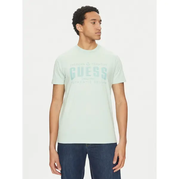 Guess Guess T-shirt M5GI27 KBW41 Zelena Regular Fit