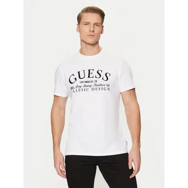 Guess Guess T-shirt M5RI43 K9RM1 Bijela Regular Fit