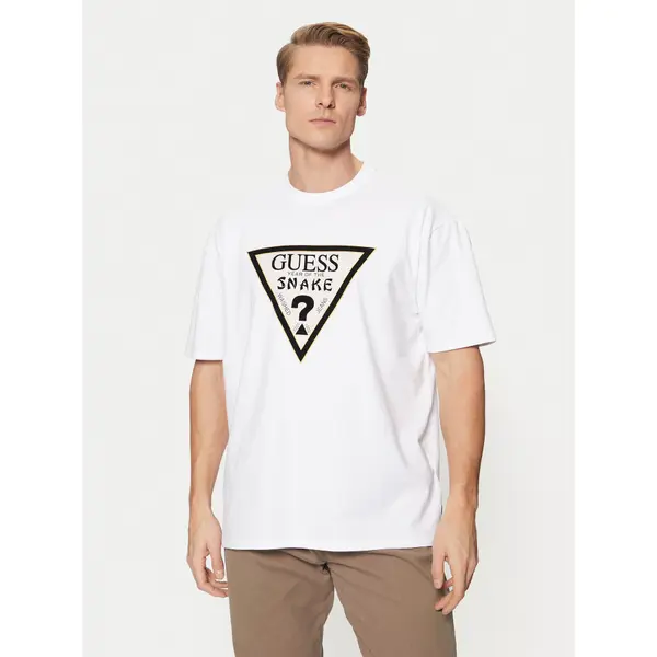 Guess Guess T-shirt M5RI91 KAC30 Bijela Oversize