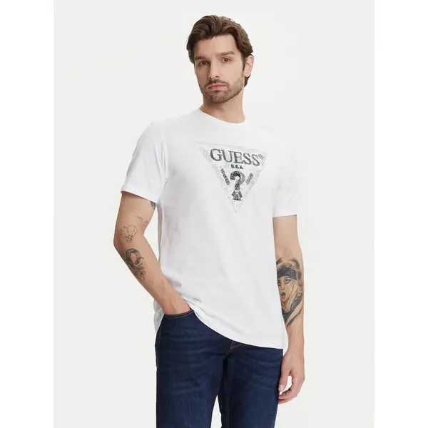 Guess Guess T-shirt M5YI15 I3Z14 Bijela Regular Fit