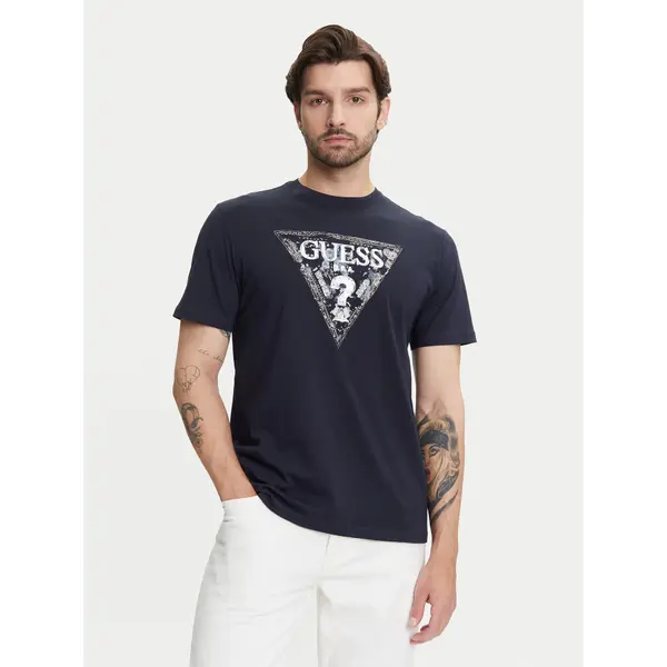 Guess Guess T-shirt M5YI15 I3Z14 Tamnoplava Regular Fit
