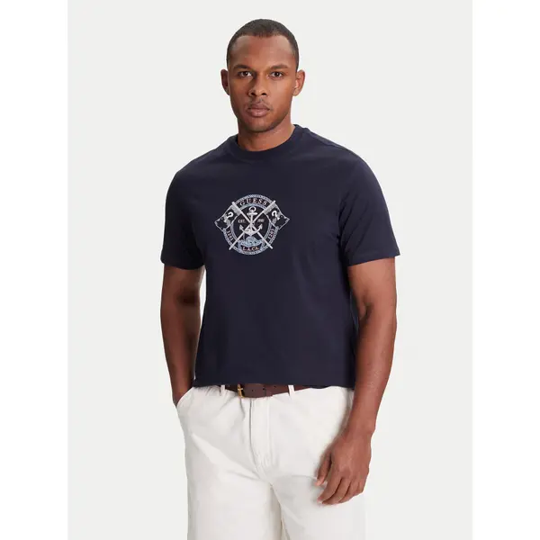 Guess Guess T-shirt M5YI62 K8FQ4 Tamnoplava Regular Fit