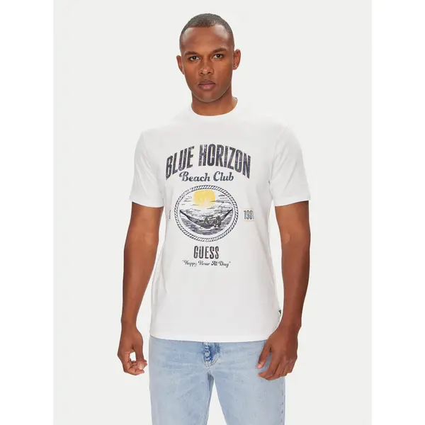 Guess Guess T-shirt M5YI69 KBW41 Bijela Regular Fit