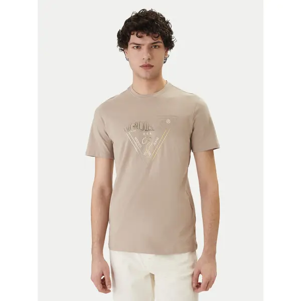 Guess Guess T-shirt M6GI11 K2992 Bež Slim Fit