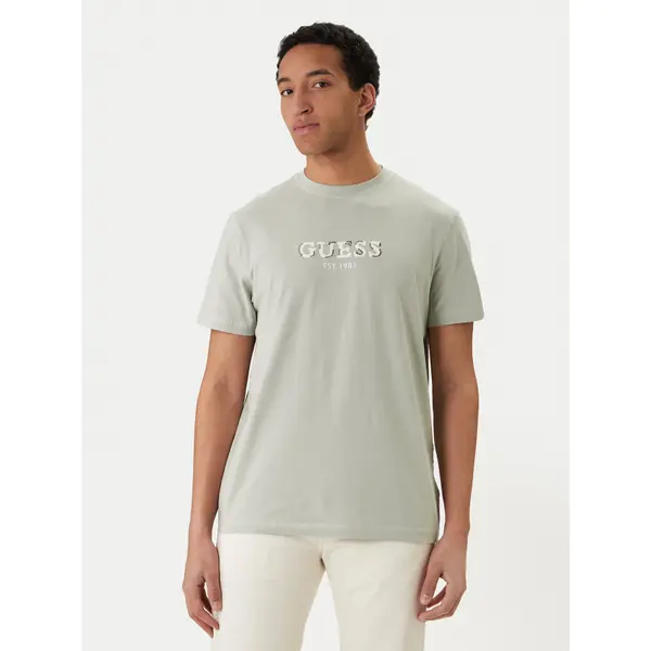 Guess Guess T-shirt M6GI16 K3032 Svijetlo zelena Regular Fit