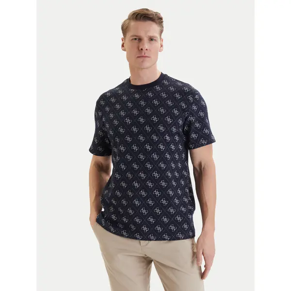 Guess Guess T-shirt M6GP34 K3200 Tamnoplava Relaxed Fit