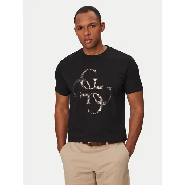 Guess Guess T-shirt M6RI03 I3Z14 Crna Regular Fit