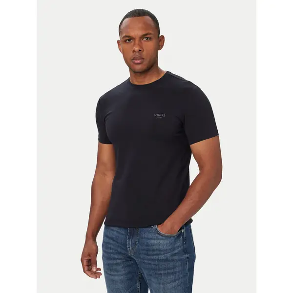 Guess Guess T-shirt M6YI24 K3728 Tamnoplava Extra Slim Fit