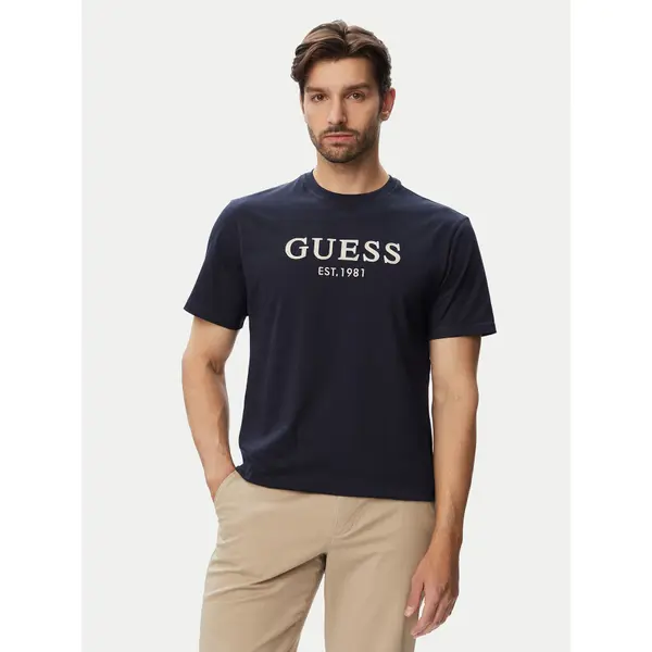 Guess Guess T-shirt M6YI41 K4227 Tamnoplava Regular Fit