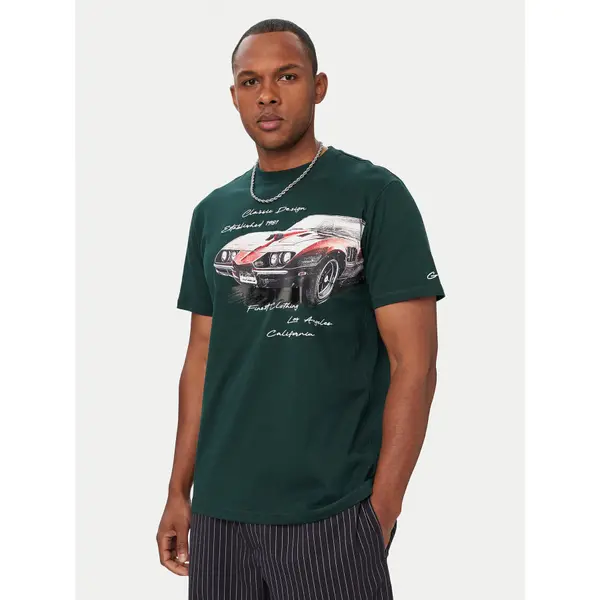 Guess Guess T-shirt M6YI45 K4231 Tamno zelena Regular Fit