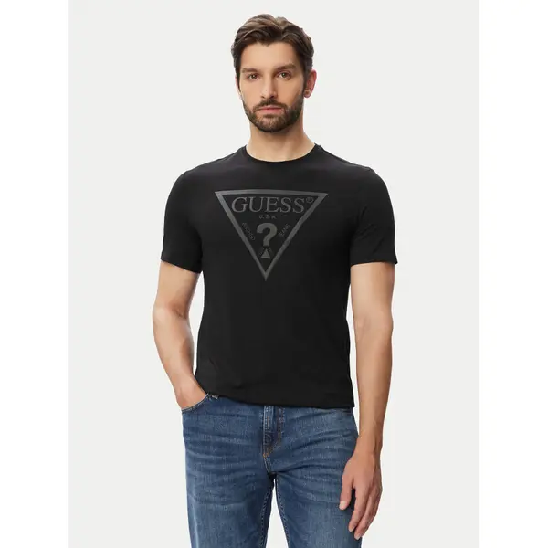 Guess Guess T-shirt M6YI71 K3745 Crna Slim Fit