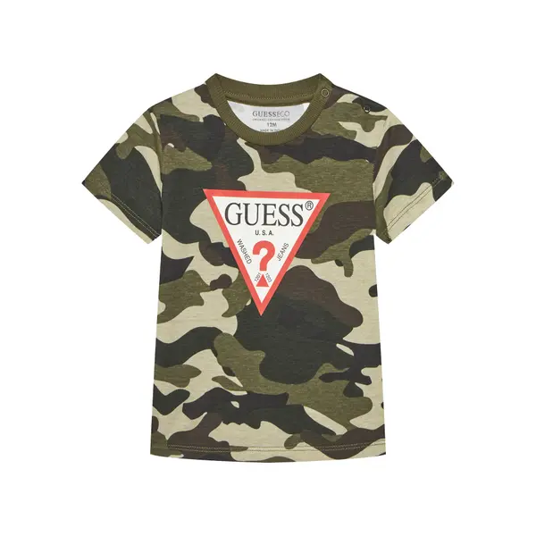 Guess Guess T-shirt N5YI04 K8HM4 Zelena Regular Fit